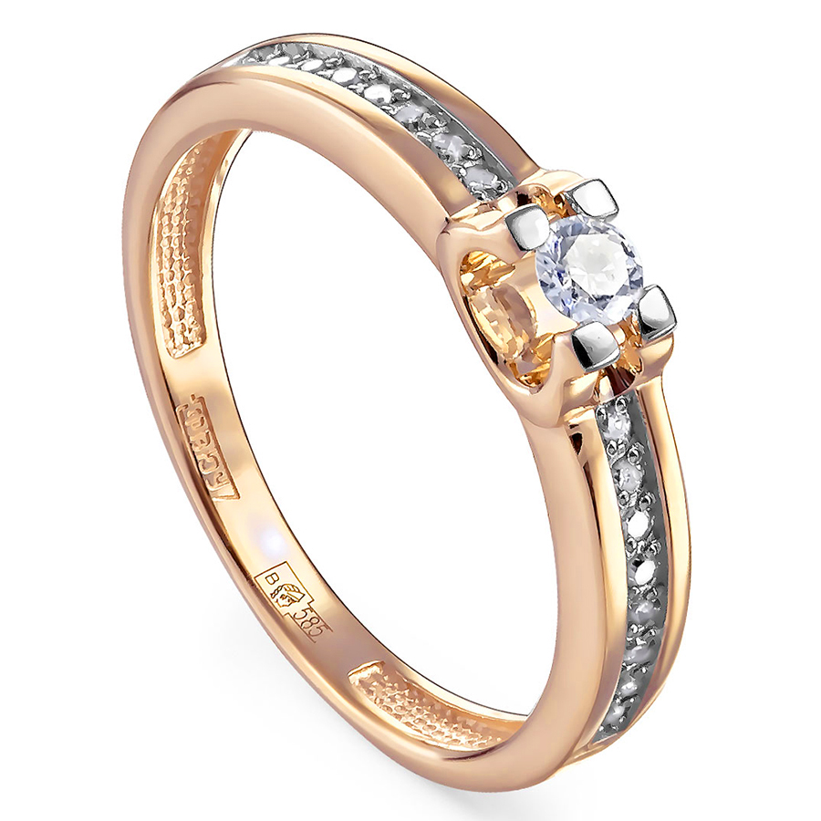 Кольцо, золото, бриллиант, 11-01274-1000